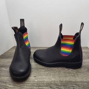Blundstone Original 2105 Black Leather Rainbow Chelsea Boots Womens 6.5 US 3.5 A